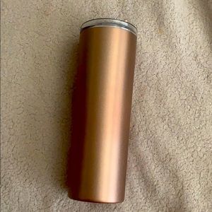 Rose gold insulated tumbler